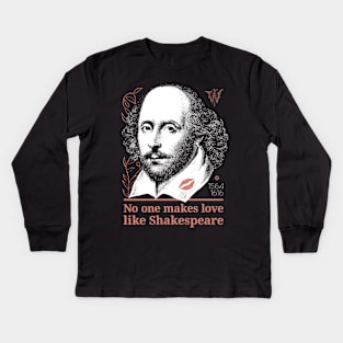 Funny Shakespeare designs Cool Theatre Actor Gifts #2 Kids Long Sleeve T-Shirt